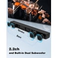 thumbnail image 3 of Barra de sonido Puxinat 2.2 canales 81 cm con Bluetooth 5.0 para TV, 3 of 9