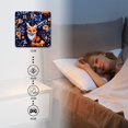 thumbnail image 4 of 12 Inch Wall Clock Battery Operated Silent Clock Decorative for Office, Kitchen, Outdoor, Living Room，Fox Flower Mushroom Colorful, 4 of 4