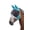 Teal, variant on Shires Fine Mesh Fly Mask with Ears and Fringe Teal Small Pony