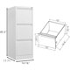 thumbnail image 5 of Qinaqin Filing Cabinets 3 Cajón Archivos Gabinete con Cerradura Resistente Vertical para Oficina en Casa Metálico Steel Almacenamiento LetterLegal Size Assembly Required- cm de, 5 of 7