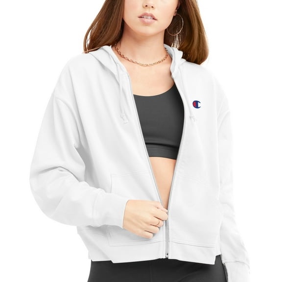 Women's Long-Sleeve Zip-Front T-Shirt Hoodie