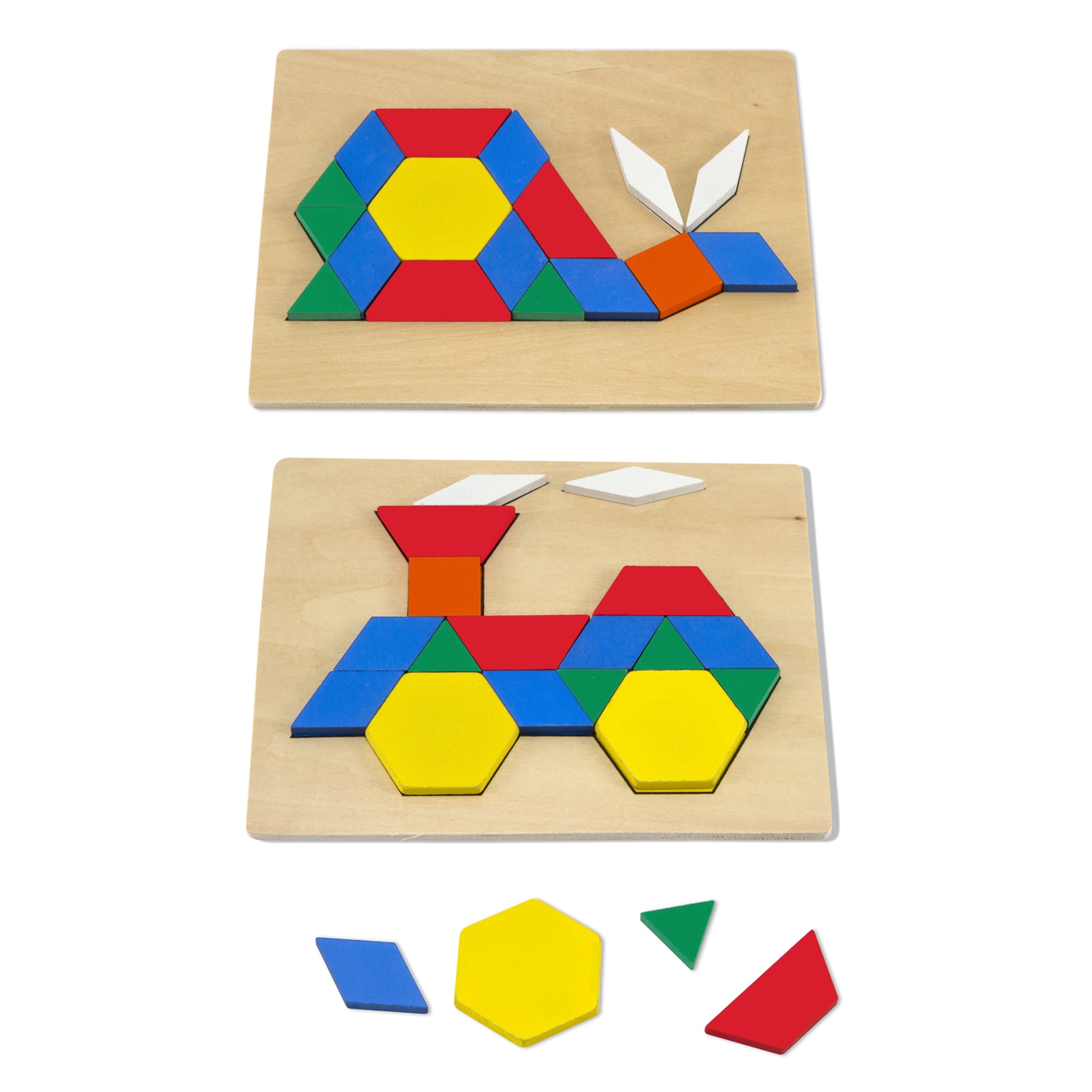 melissa & doug magnetic pattern blocks set