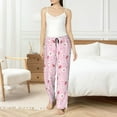 thumbnail image 6 of Lsque Hand Drawn Strawberry Print Women's Pajama Pants, Lounge Pant - Comfortable Home Wear,Elastic Waistband, Stylish Design-Large, 6 of 9