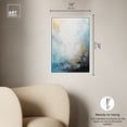 thumbnail image 5 of Blue Sea Of Punta Cana Blue Abstract Canvas Wall Art by Art Remedy, White Floater Frame, 16"x24", 5 of 7