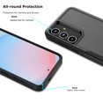 thumbnail image 6 of For Galaxy S24 FE 5G Case ,Sturdy Phone Case for Samsung Galaxy S24 FE 5G 6.7 inch ,Tiflook Shockproof Protection Heavy Duty Armor Hard Plastic & Rubber Rugged Bumper 2-in-1 Case Cover ( Black ), 6 of 6