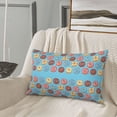 thumbnail image 5 of Rateoe Cute Donut Pattern Pillow Covers with Invisible Zipper(Pillows are not Included) Standard Pillowcases-14"x20", 5 of 6