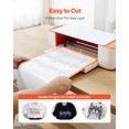 thumbnail image 2 of VEVOR Heat Transfer Vinyl HTV Iron on Vinyl Roll 12 in x 50 ft Glossy White, 2 of 9