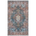 thumbnail image 2 of SAFAVIEH Arizona Shirley Oriental Machine Washable Area Rug, Rust/Blue Green, 3' x 5', 2 of 14