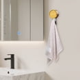 thumbnail image 5 of HonesrMatter Shower Hooks, Suction Cup Hooks for Shower Wall, Towel Hooks for Bathrooms, No Drill Transparent Hook for Kitchen Bedroom, Reusable, Green, 5 of 7