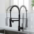 thumbnail image 6 of Pull Down Kitchen Faucet with Sprayer,Commercial Single Handle Brushed Faucet Black, 6 of 7