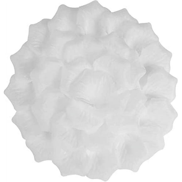 shiyou-0.45 Pound Artificial Fake White Rose Petals,2500 Pcs White Flower Petals,2.3'' White Rose Pedals for Weddings White Petals for Weddings
