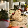 thumbnail image 3 of MLINS Khaki Rattan Woven Balls for Decor Made of Plastic Great for Party Scene Layout 5pcs, 3 of 8