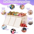 thumbnail image 6 of Extra Large Toy Box, Collapsible Sturdy Kids Toy Chest Storage Box with 3 Side bags and Removable Lids, 40"X14"X16"，Storage Bins with Lids for Nursery Room, Playroom,Closet,Home Organization,School, 6 of 10