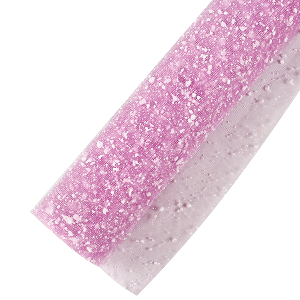2756-10 80cm x 10m Florist Cellophane Roll Gift Wrap Script Pink 