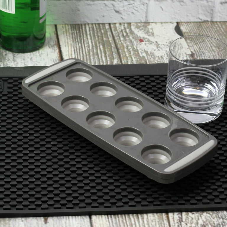  Casabella Big Ice Cube Tray, Cool Gray, Set of 2: Home & Kitchen