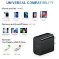 thumbnail image 4 of Coreykin 20W USB C Wall Charger-Super Fast Charger with 6FT Cable-Compatible with iPhone 14/14Pro/13/13 Pro/12/12Pro/XS/Max/XR/X/8/8 Plus-Black, 4 of 5