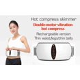 thumbnail image 4 of Portable Abdominal Weight Loss Belt, Wireless Electric Massage Machine, 4 Vibration Massage Modes, Suitable for Both Men and Women, Without Plug in (Gray White), 4 of 9