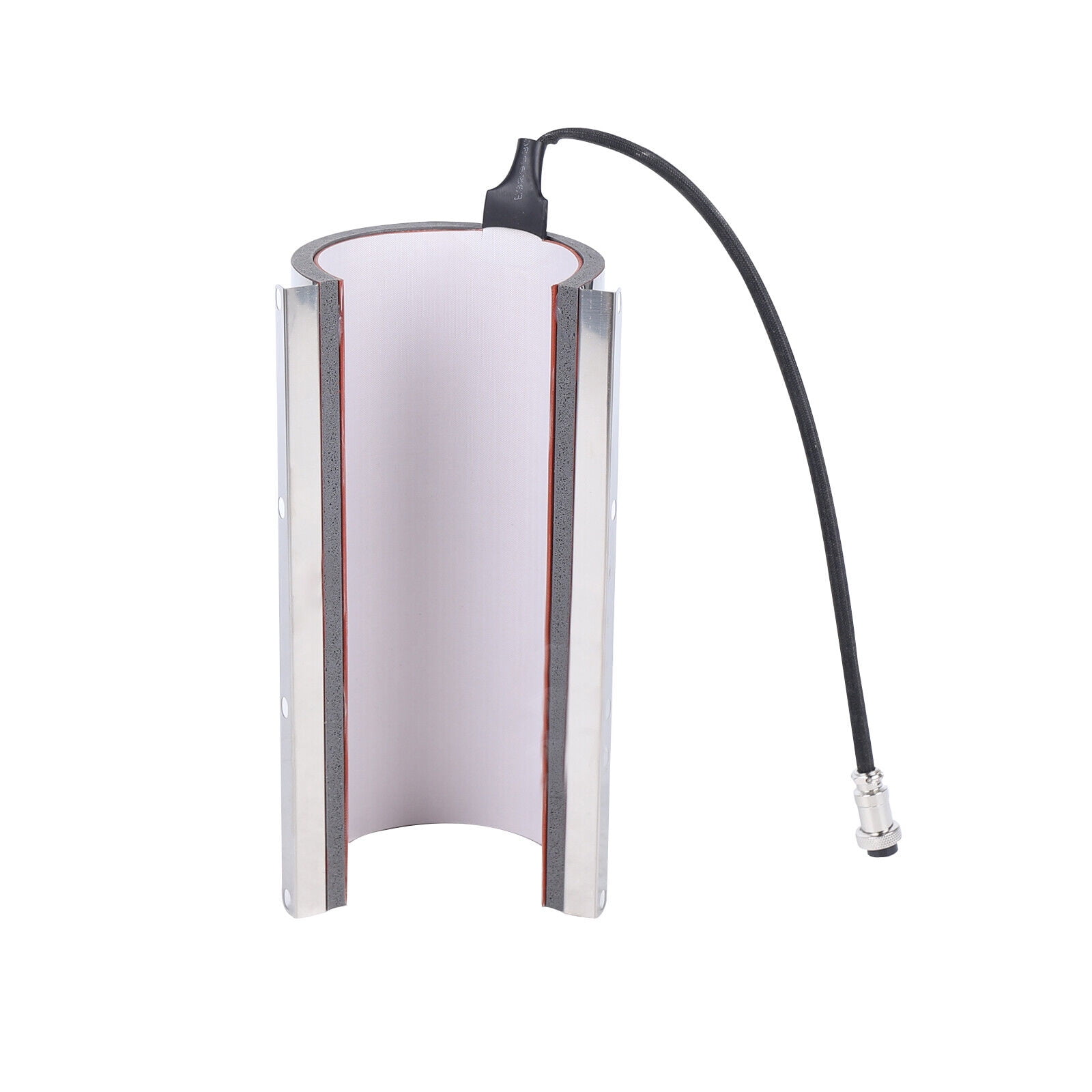 Modern 20oz Attachment Heating Mug Cup for Heat Press Machine Transfer Sublimation Silver 2.6*9.84in