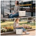 thumbnail image 7 of XINLANER Tote Bag for Women, Lightweight Work Handbag Teacher Nurse Quilted Shoulder Bag for School Travel Gym, 7 of 7