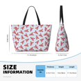 thumbnail image 3 of Kdxio Cartoon Lobsters 1 for Beach Bag for Women Large Beach Tote Bag Waterproof Sandproof Swim Bag with Zipper Pockets Beach Vacation Travel, 3 of 6