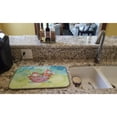 thumbnail image 2 of Foxes Bathing Watercolor Dish Drying Mat, 2 of 7