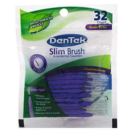 3 Pack - DenTek Slim Brush, Extra Tight, Mouthwash Blast 32