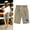 Khaki, variant on OKBOP Bermuda Shorts for Women Black Casual Graphic Elastic Waist Relaxed Fit Straight-Leg Capris