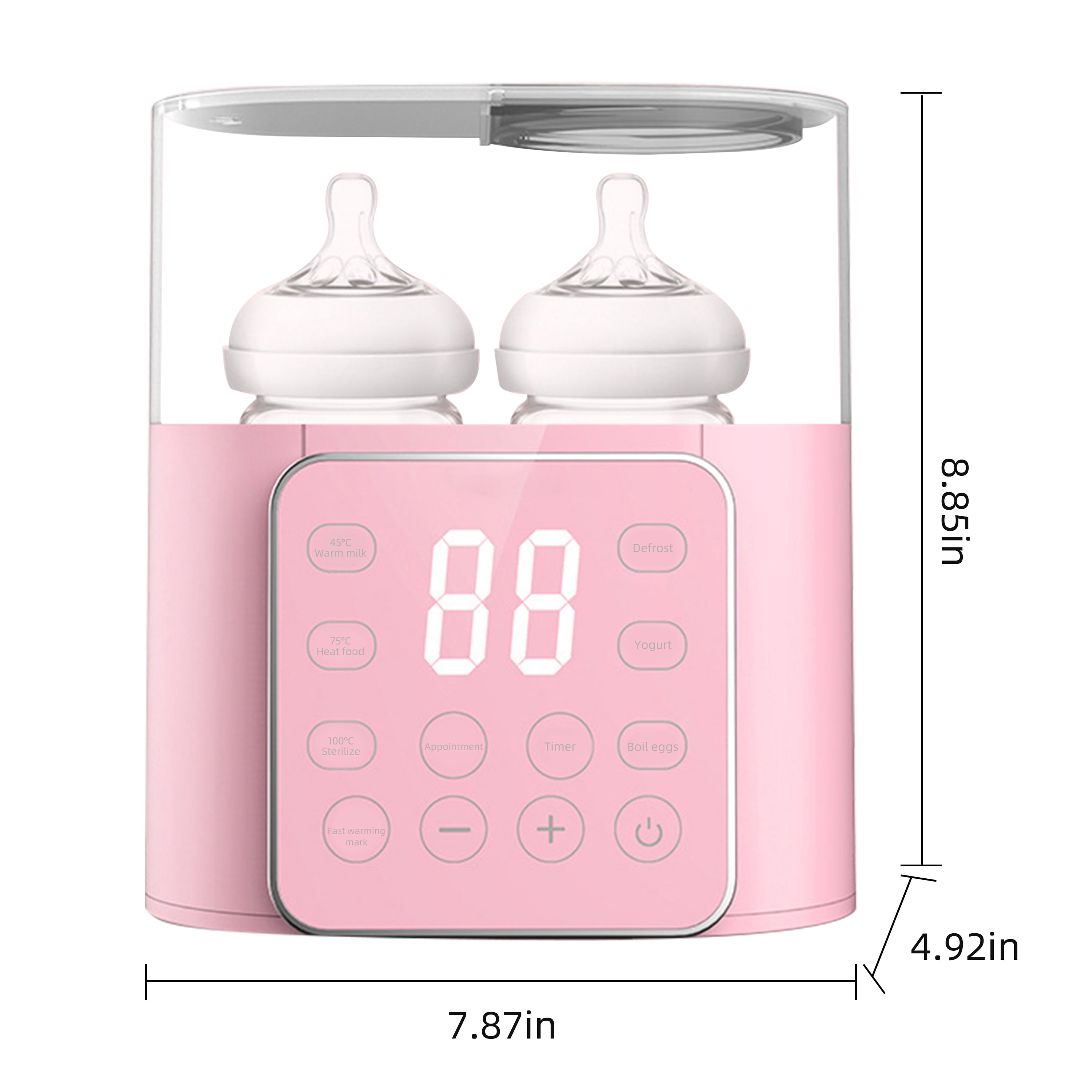 Costway Baby Bottle Electric Steam Sterilizer Dryer Machine Warmer Milk  With LED Monitor 