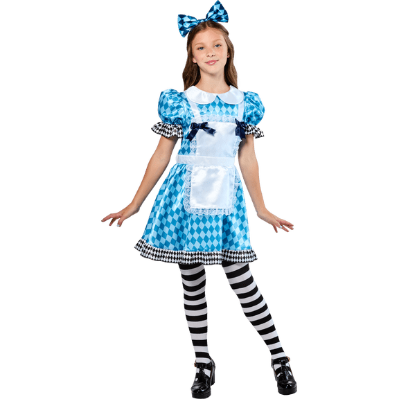 Dark Alice Halloween Costume for Children, Girl's Size L (10/12), by Way to Celebrate