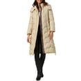 thumbnail image 2 of Abrigo de invierno largo con capucha para mujer INSPIRE CHIC, chaqueta acolchada con cremallera, exterior S color caqui, 2 of 6