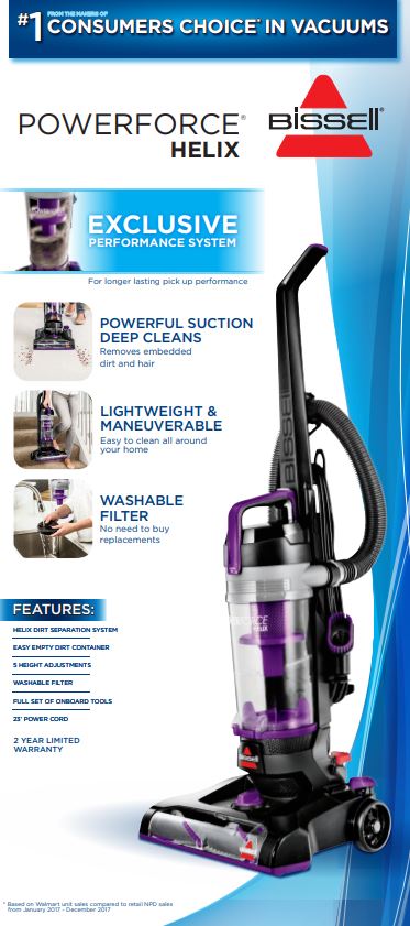 BISSELL Power Force Helix Bagless 