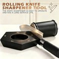 thumbnail image 4 of TVQUYET Tumbler Rolling Knife Sharpener Kit #1000/#400 Diamond Sharpening Stone with 5-Angle Magnetic Guide, Effortless Roller Kitchen Sharpening System with Finger Guard and Glove, 4 of 8