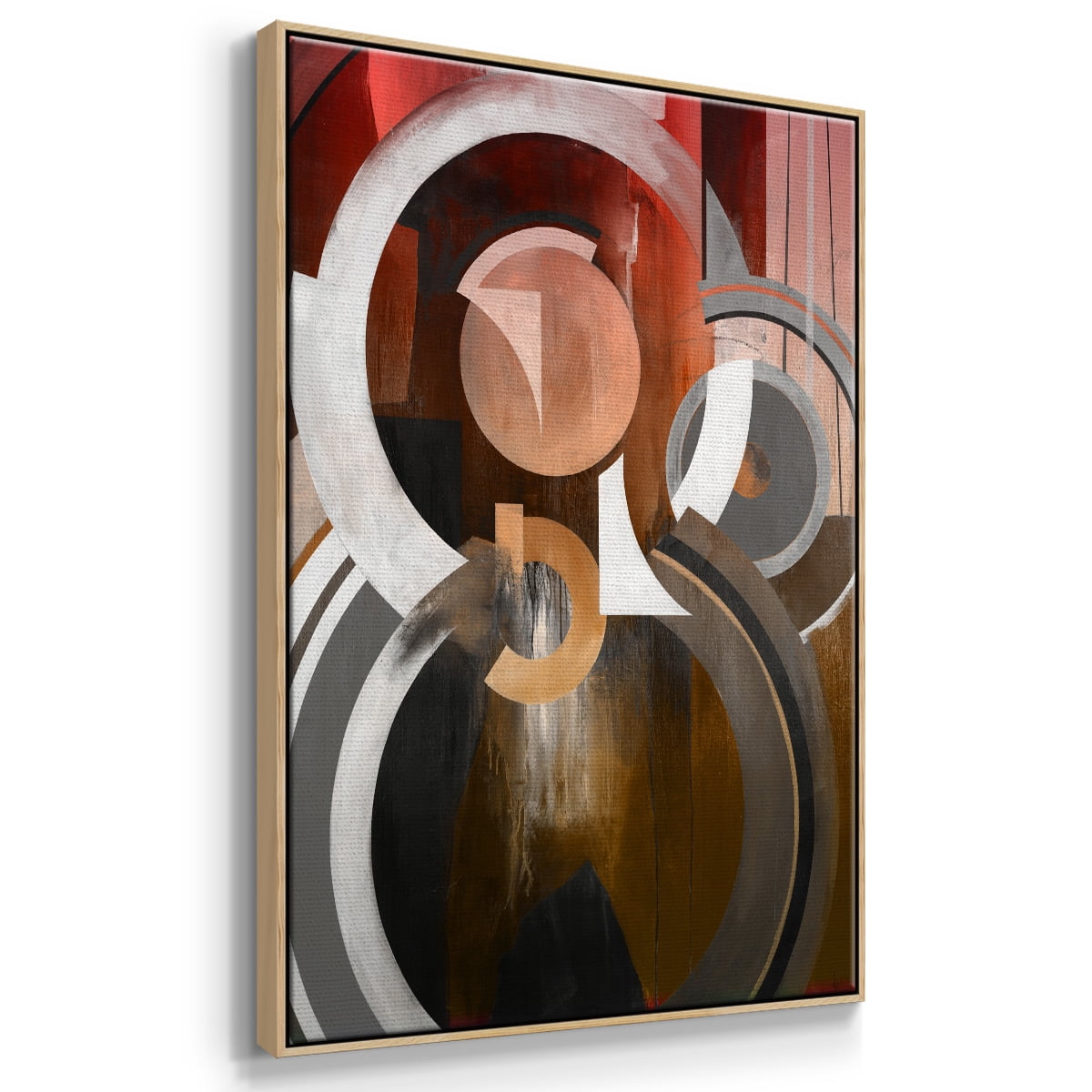 Focal Framed Premium Gallery Wrapped Canvas - Ready to Hang - 17 x 25 - Natural Wood Floating Frame