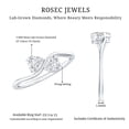 thumbnail image 6 of Certified Lab Diamond Heart Promise Ring, EF-VS Quality, Toi Et Moi Ring, 925 Sterling Silver, US 4.00, 6 of 9
