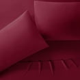 thumbnail image 3 of Serta 3-Piece 85 Thread Count Red Polyester Bed Sheet Set, Twin–Super Soft, 3 of 5