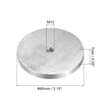 thumbnail image 2 of Unique Bargains M10 Filetage 80 mm Diamètre Forme Ronde Quincaillerie pour Disque en Aluminium Lot de 1 Adaptateur de Dessus en Verre pour Table en Verre, 2 of 5