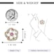 thumbnail image 5 of Broche de aleación con forma de flor a la moda con decoración de circón y perlas de imitación, 5 of 5