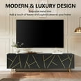 thumbnail image 2 of 75" Modern TV Stand for TV, Wood Entertainment Center with Storage Cabinet, Media TV Console for Living Room and Bedroom, Black, 2 of 6