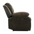 thumbnail image 3 of OakvillePark Tillinghast Microfiber Fabric Upholstered Reclining Chair, Chocolate, 3 of 11