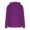thumbnail image 4 of JUSLIO Womens Hoodies Solid with Pockets Shoulder Drop Fleece Long Sleeved Hooded Sweatshirts, 4 of 5