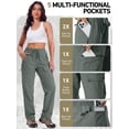 thumbnail image 3 of liyiyiyia Cargo Pants for Women Hiking Quick Dry Lightweight Joggers Outdoor Travel Pants, 3 of 8