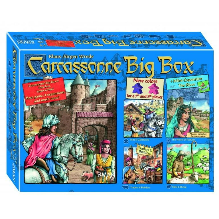 Nachtvlek Ontspannend Lyrisch Carcassonne Big Box (5th Edition) Great Condition - Walmart.com