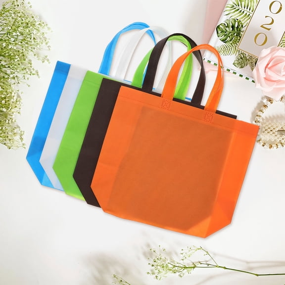 Greenadscape 25-Pack Reusable Canvas Grocery Bags Foldable Handheld Tote for Shopping, Home Use, and Everyday Carry