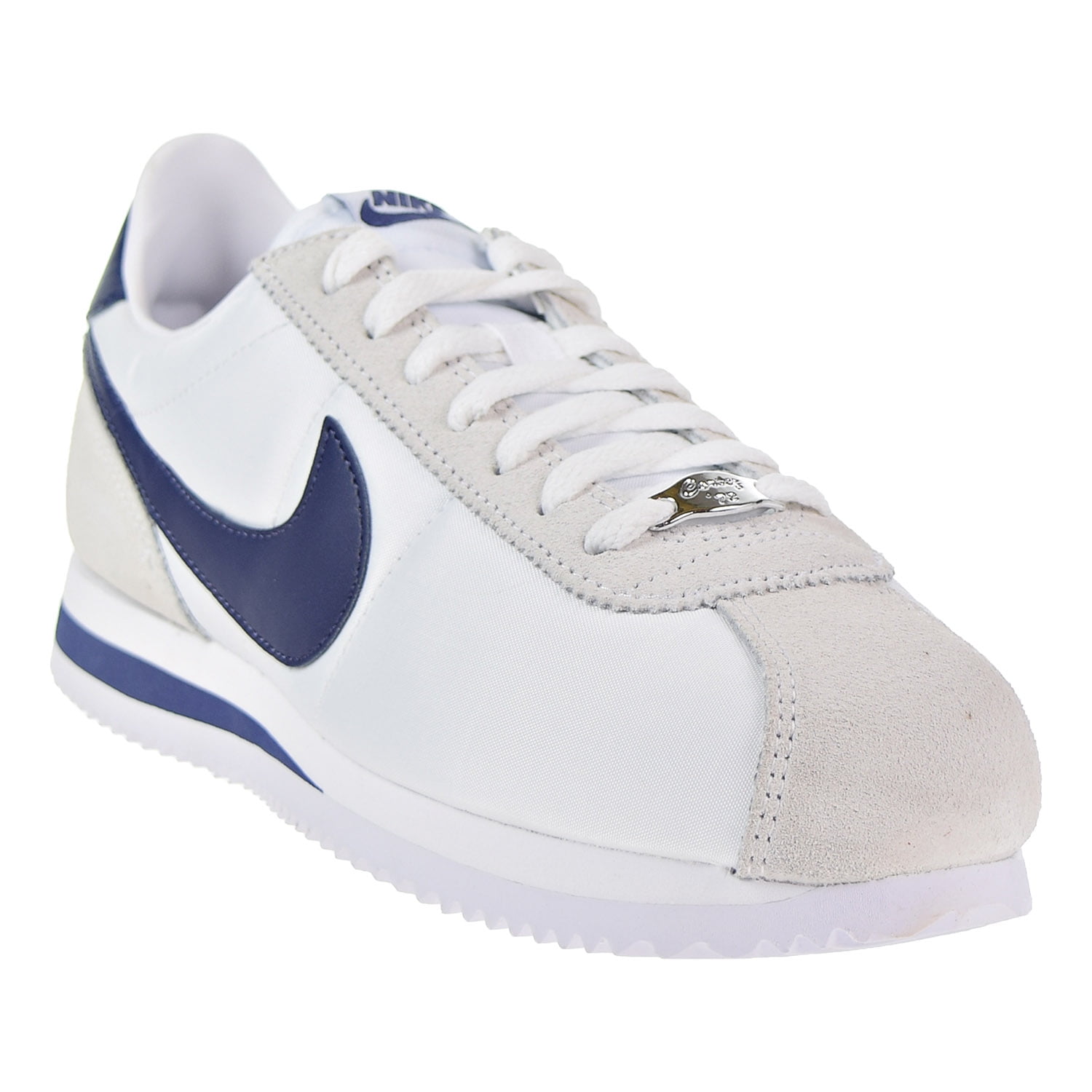 nike cortez white navy