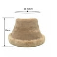 thumbnail image 2 of BWASD Winter Beanie Hats for Women Casual Faux Fur Warm Knit Beanie Fluffy Lined Bucket Cap Fashion Accessoriesr Outdoor Outfit Black, 2 of 3