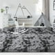 thumbnail image 4 of Alfombra FlyDoit de felpa gris oscuro teñida con corbata, 183 x 274 cm, 4 of 9