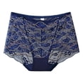 thumbnail image 2 of Naittoop Women's Seamless Underwear Sexy Lace No Show Stretch Bikini Panties Sheer Mesh Invisible Hipster Lingerie, 2 of 3