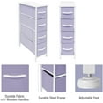 thumbnail image 5 of Sorbus Narrow 4-Drawer Dresser: Compact Storage for Children and Adults in Bedrooms, Bathrooms, and Laundry (Purple), 5 of 6