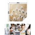 thumbnail image 5 of Hokiten Kitchen Dinner Napkins Set of 4 White Dandelion Cloth Napkins Reusable Washable Table Napkins for Weddings Cocktail Parties Holiday Table Decor 20x20 Inch, 5 of 8