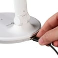thumbnail image 6 of OttLite Emerge Modern Adjustable Lamp LED Sanitizing Desk Lamp with USB Charging, Polished White, Touch Activated, Flexible Neck, Modern Light for Reading, Crafting & Office Desktop, 6 of 8